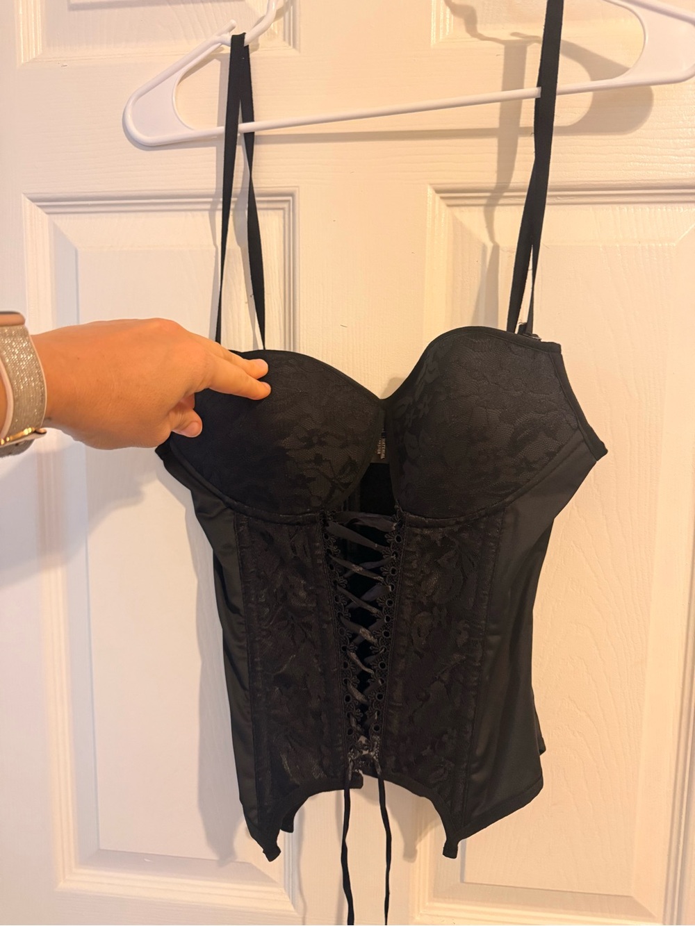 Daisy Corsets Black Satin Corset Top
